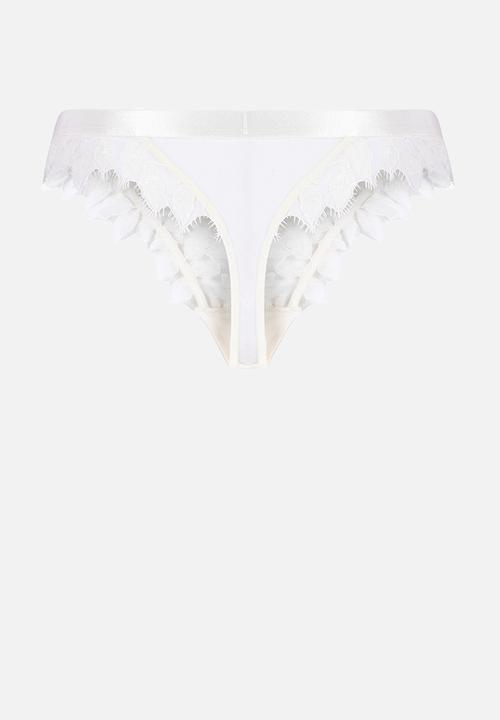 Hunkemoller - Amelia string h - snow white