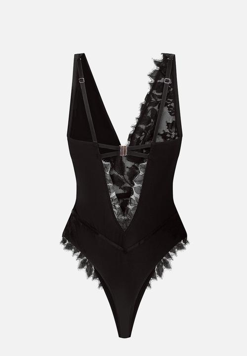 Hunkemoller - Malou bodysuit - caviar