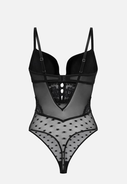 Hunkemoller - Valora pp bodysuit - caviar
