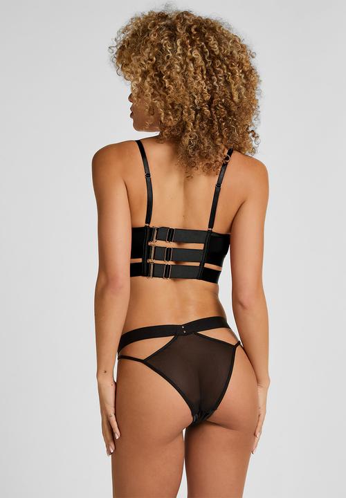 Hunkemoller - Emmeline open crotch brasilian - caviar
