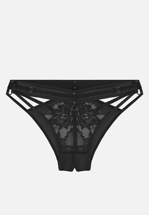 Hunkemoller - Emmeline open crotch brasilian - caviar