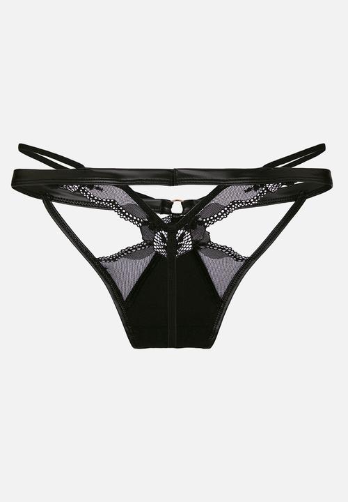 Hunkemoller - Ilenia hl string tr - caviar