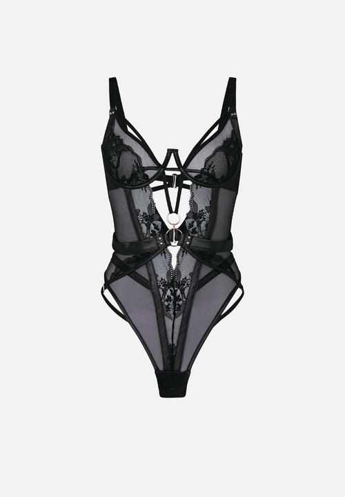 Hunkemoller - Ilenia bodysuit - caviar
