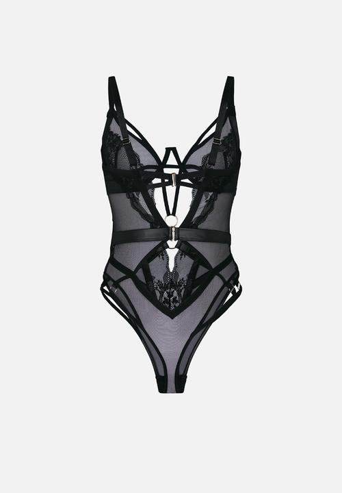 Hunkemoller - Ilenia bodysuit - caviar