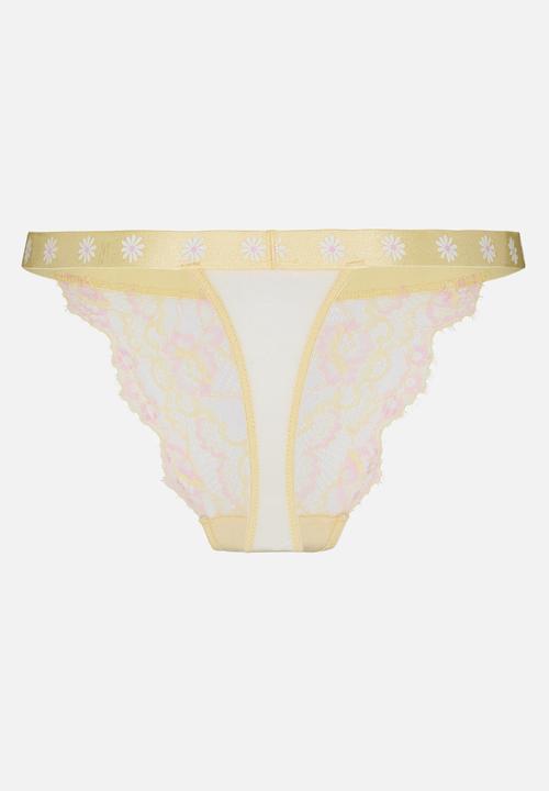 Hunkemoller - Kiss string l - anise flower