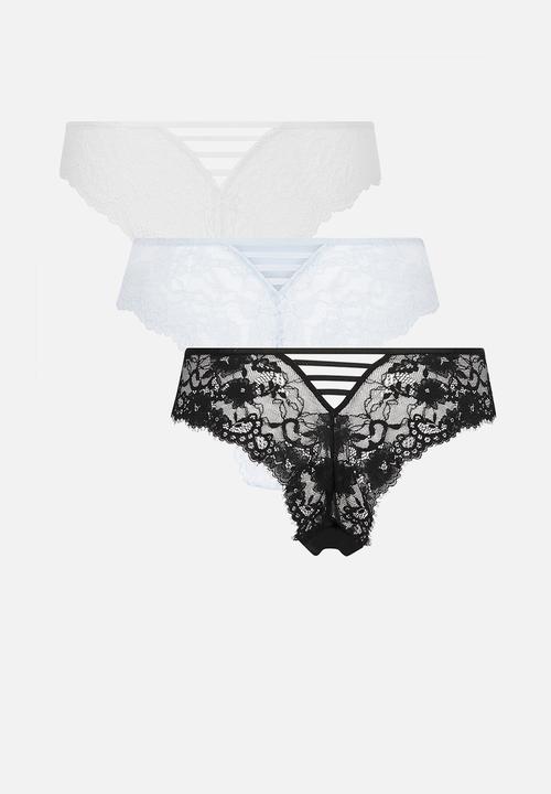 Hunkemoller - 3 Pack belle brazilian r - multi