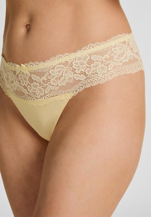 Hunkemoller - Florence bx string r - anise flower