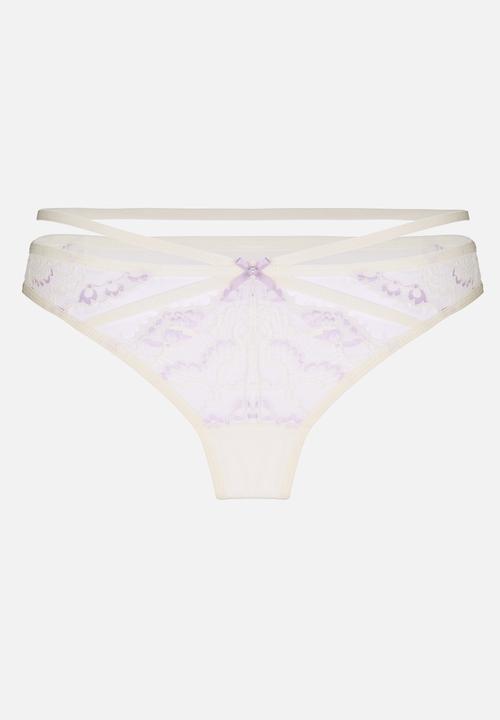 Hunkemoller - Wera string r - snow white