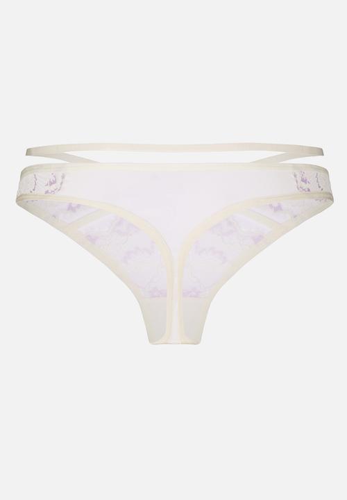 Hunkemoller - Wera string r - snow white