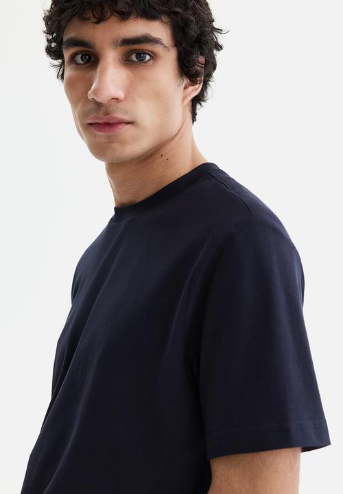 H&M - Coolmax? regular fit t-shirt - navy blue