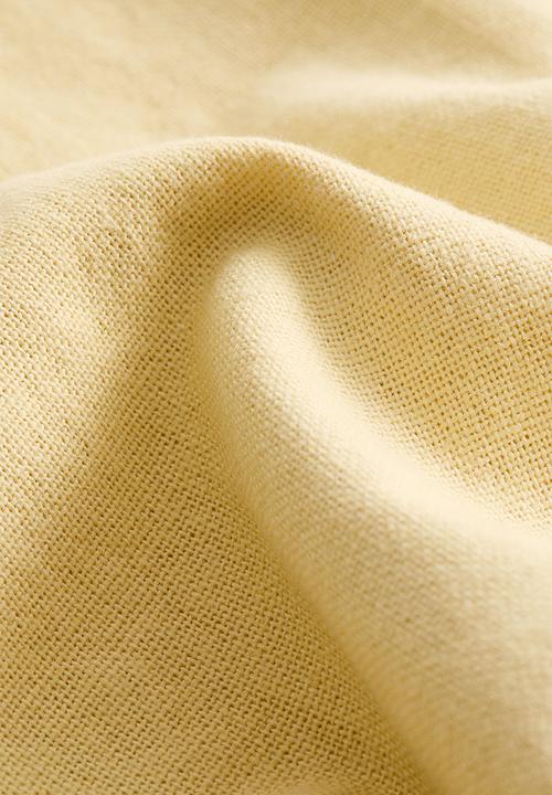 H&M - Linen-blend cushion cover - light yellow