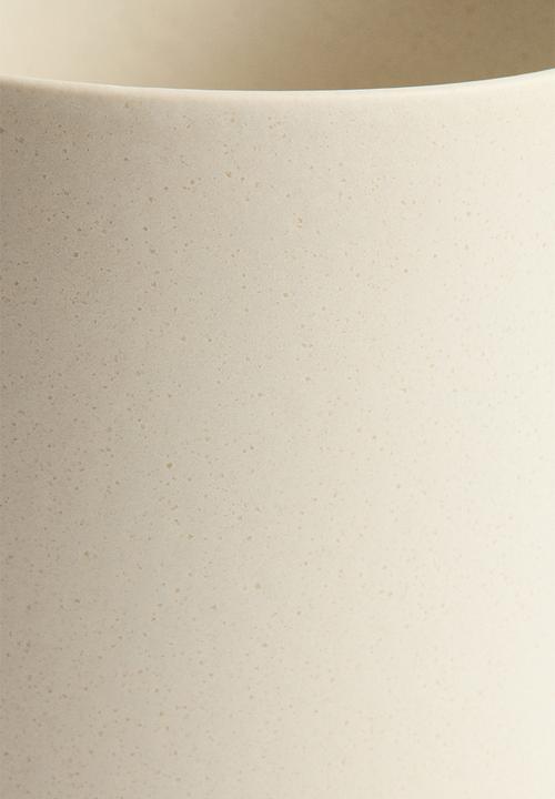 H&M - Reactive-glaze jar - light beige