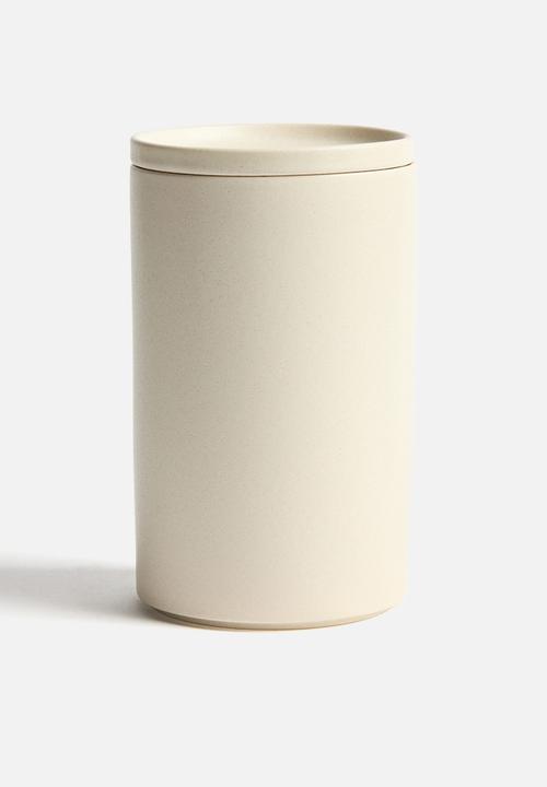 H&M - Reactive-glaze jar - light beige