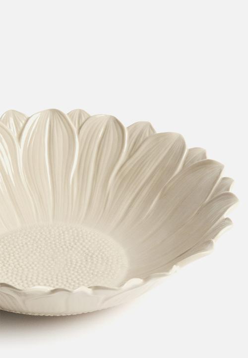 H&M - Large stoneware serving bowl - light beige