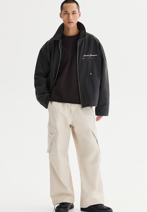 H&M - Oversized fit boxy-style t-shirt - black