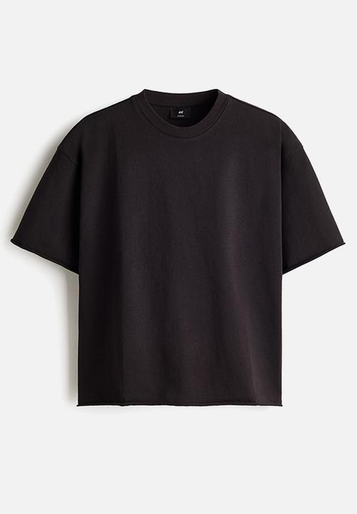 H&M - Oversized fit boxy-style t-shirt - black