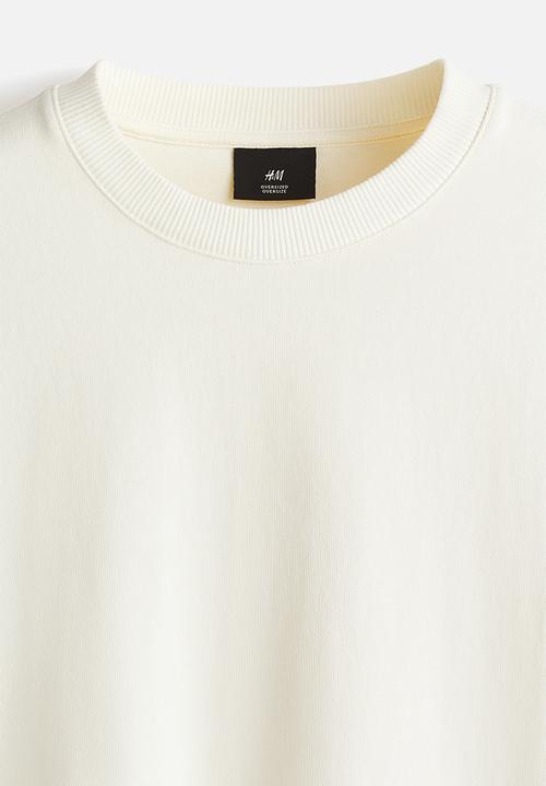 H&M - Oversized fit boxy-style t-shirt - white