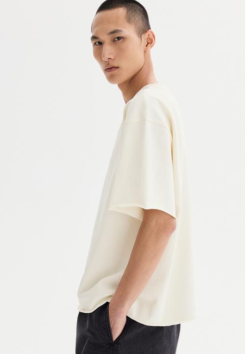 H&M - Oversized fit boxy-style t-shirt - white