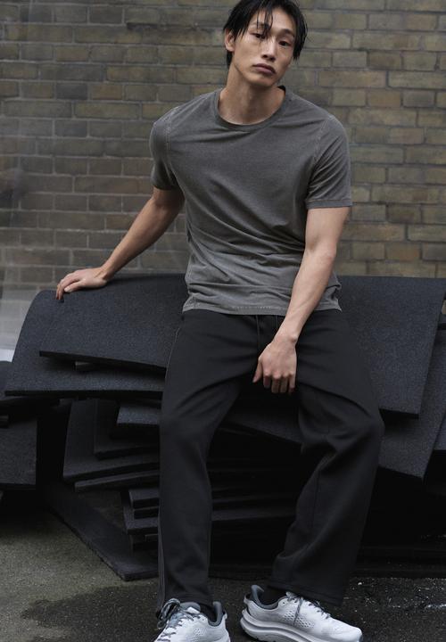 H&M - Running t-shirt with drymove. - dark grey