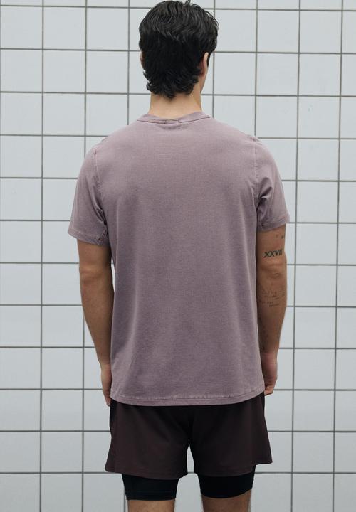H&M - Running t-shirt with drymove. - dusty rose