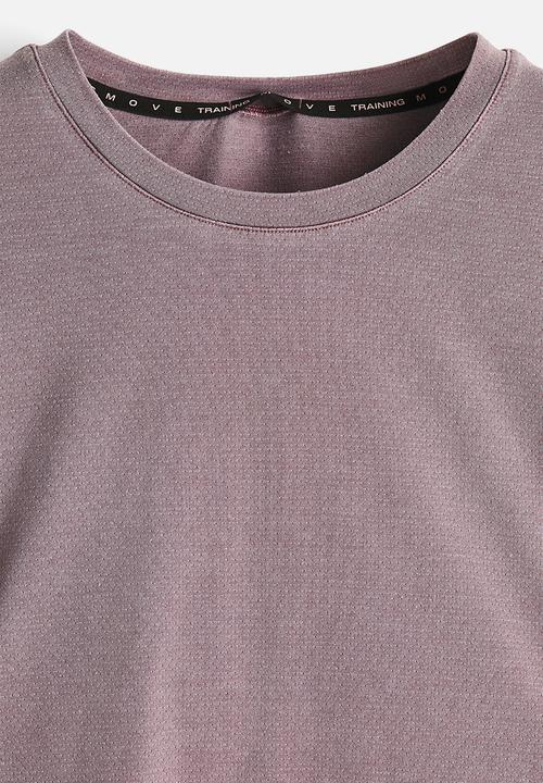 H&M - Running t-shirt with drymove. - dusty rose