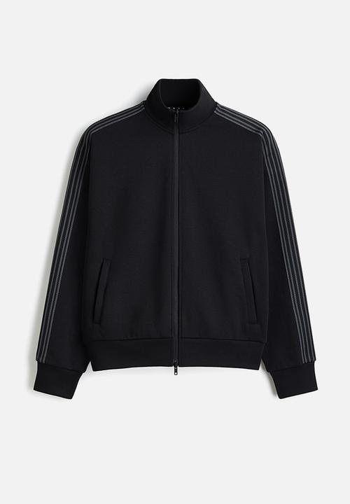 H&M - Oversized fit track jacket with drymove - black