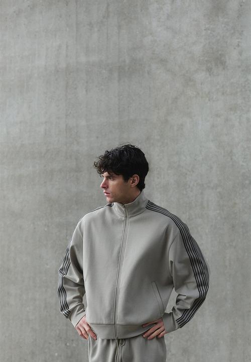 H&M - Oversized fit track jacket with drymove - beige