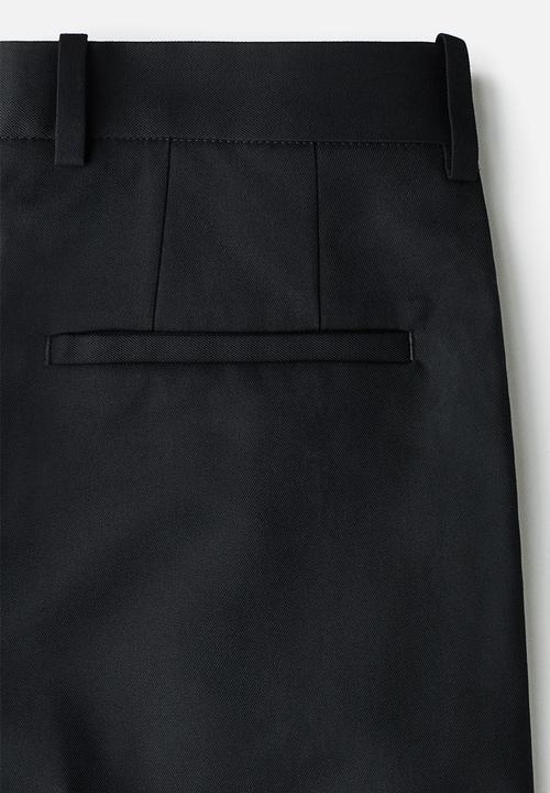 H&M - Loose fit tailored trousers - black
