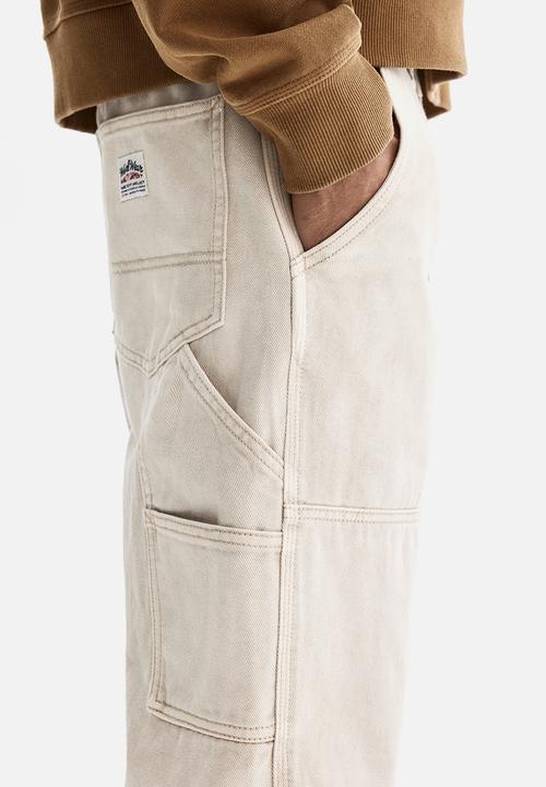 H&M - Regular fit carpenter trousers - light beige