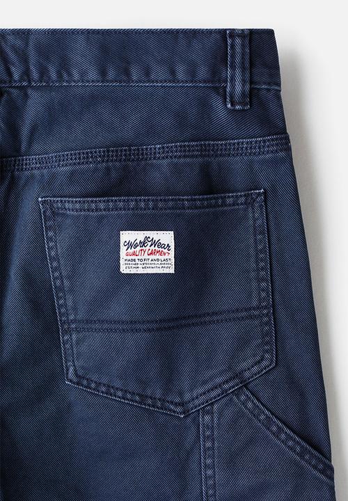 H&M - Regular fit carpenter trousers - dark blue