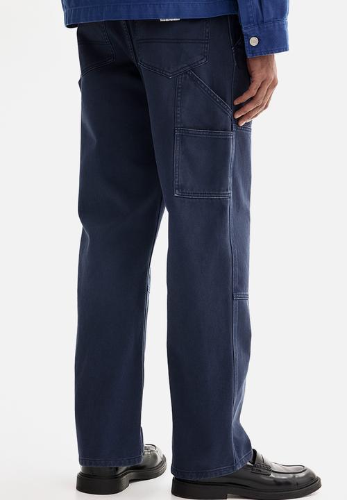 H&M - Regular fit carpenter trousers - dark blue