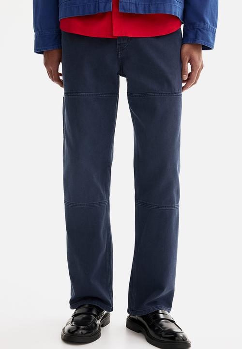 H&M - Regular fit carpenter trousers - dark blue