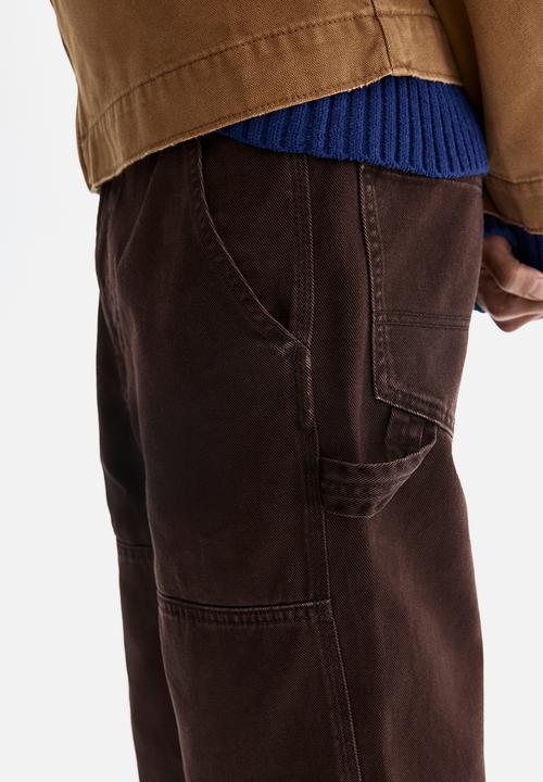 H&M - Regular fit carpenter trousers - dark brown