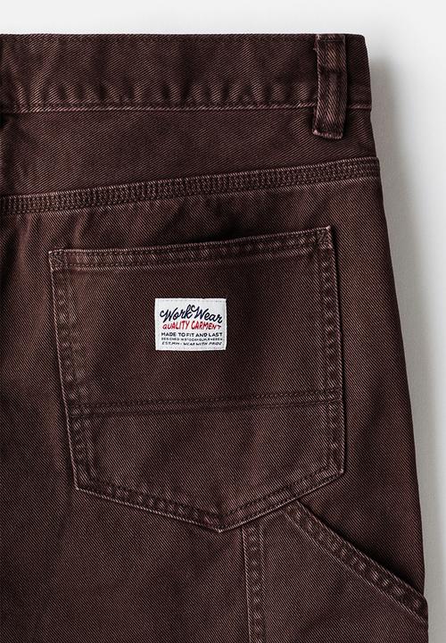H&M - Regular fit carpenter trousers - dark brown