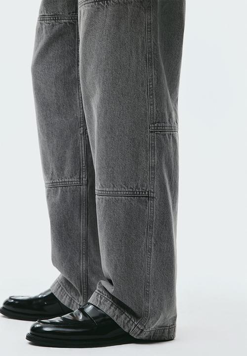 H&M - Loose fit worker jeans - grey