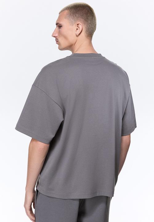 H&M - Oversized fit interlock t-shirt - grey