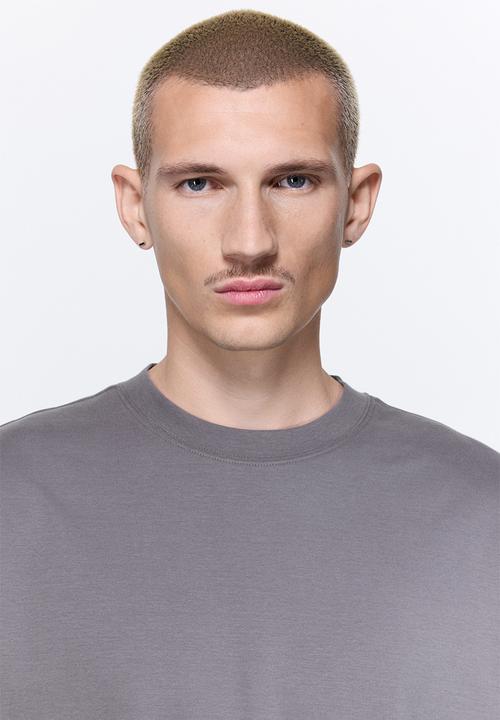 H&M - Oversized fit interlock t-shirt - grey