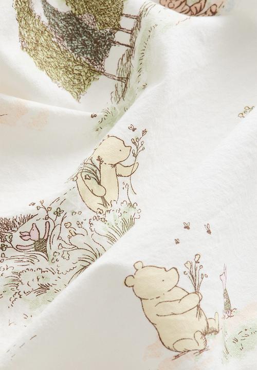 H&M - Printed cotton tablecloth - light green/winnie the pooh