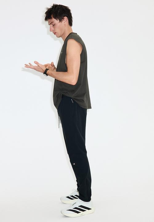 H&M - Loose fit sports vest top with drymove™ - dark grey/inner running
