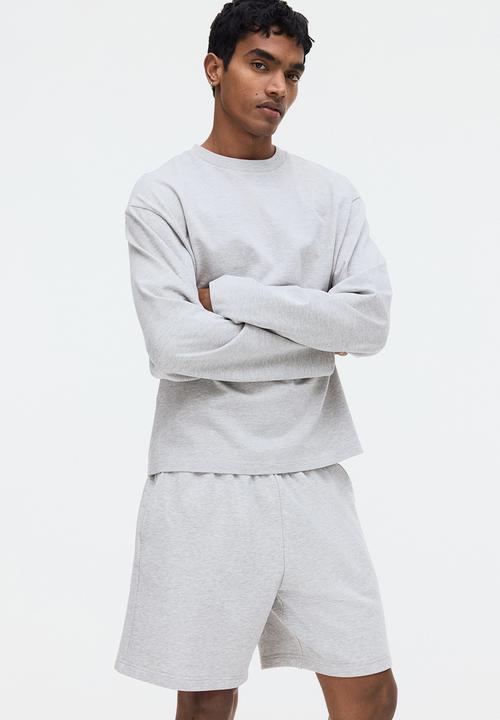 H&M - Regular fit sweatshorts - light grey marl
