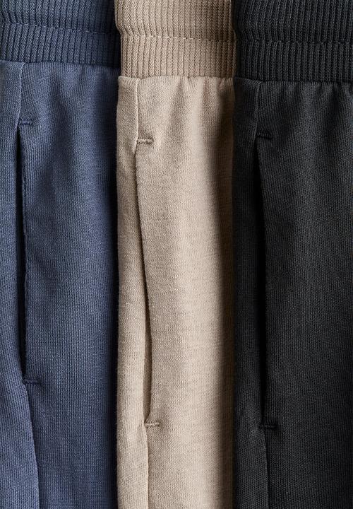 H&M - 3-pack joggers - dark grey/beige
