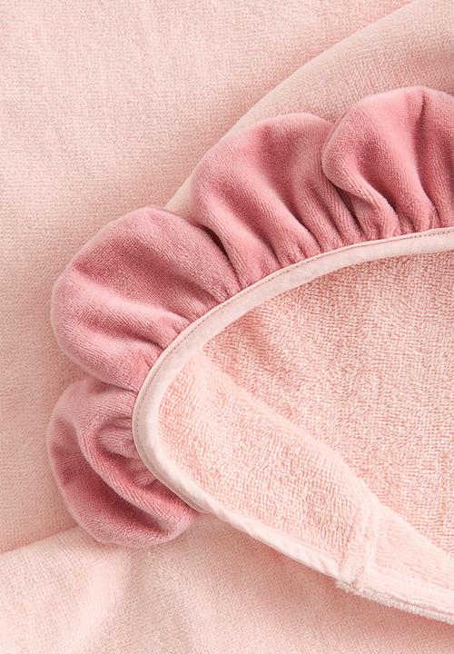H&M - Towel cape - light pink/flower
