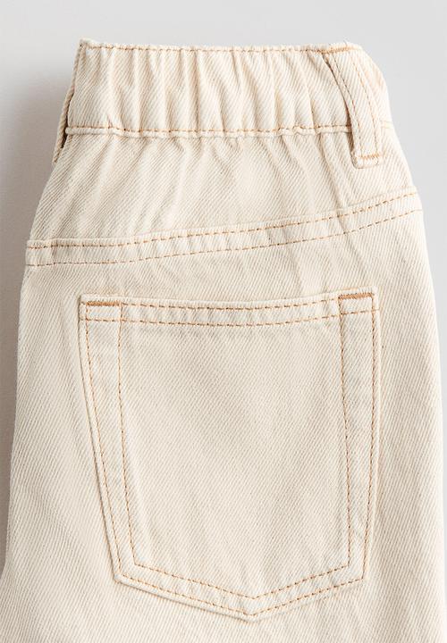 H&M - Loose fit jeans - light beige