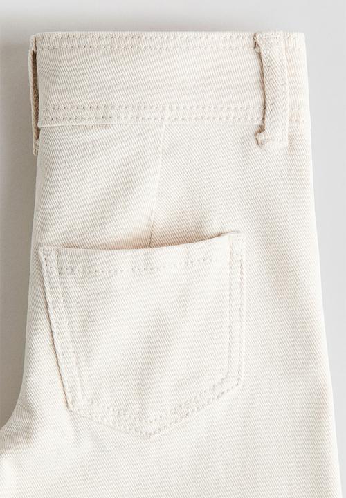 H&M - Flared trousers - light beige