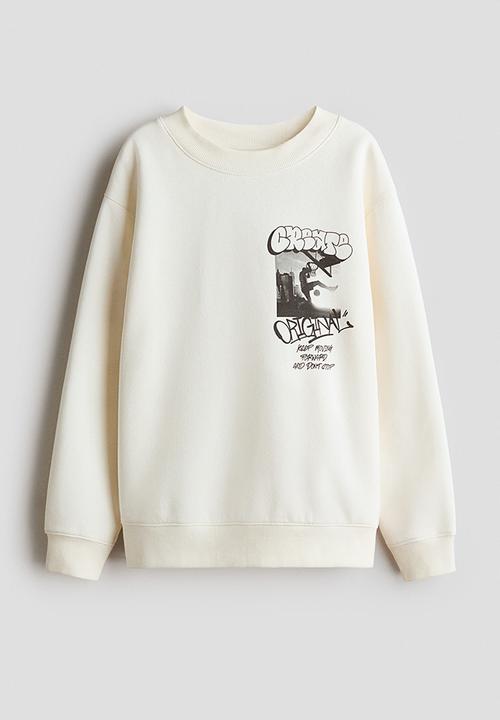 H&M - Print-motif sweatshirt - cream/original