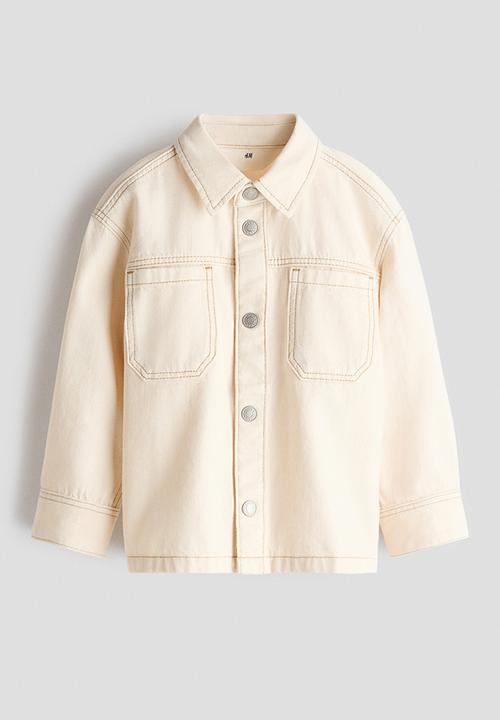 H&M - Denim overshirt - cream