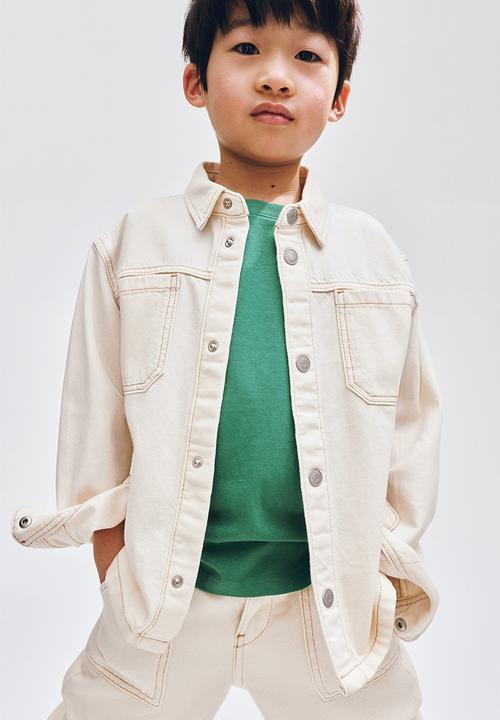 H&M - Denim overshirt - cream