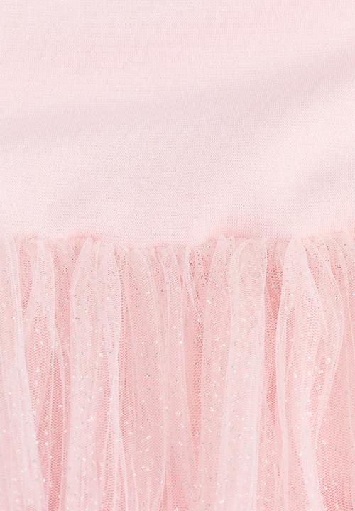 H&M - Flared-skirt dress - pink/glittery
