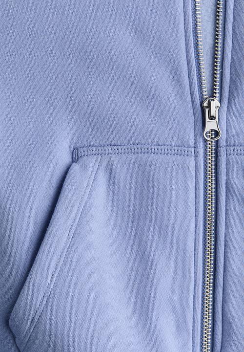 H&M - Zip-through hoodie - light blue