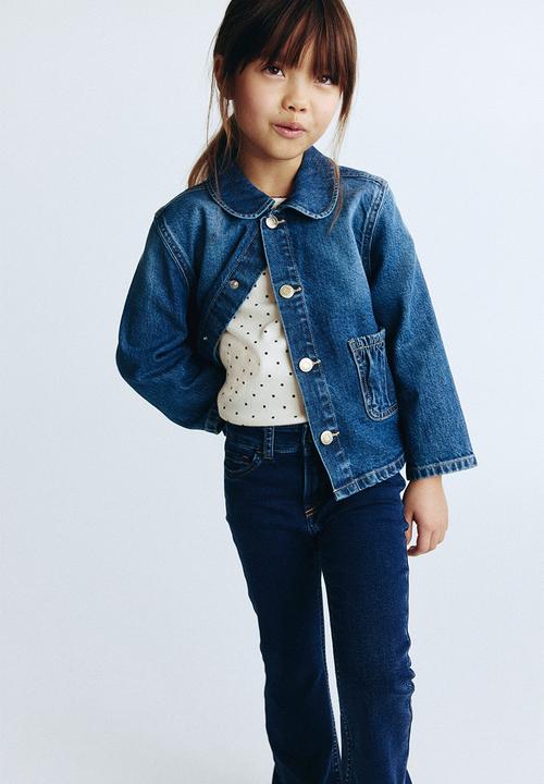 H&M - Super soft flared leg jeans - dark denim blue